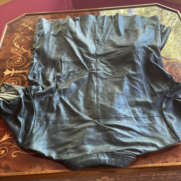 MUUBAA sz6 suede leather moto jacket iridescent - Picture 8 of 8